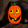 Classic Orange Hand-Painted Jack-O-Lantern