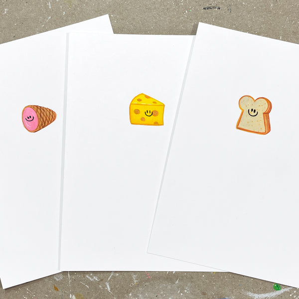 Mini Paintings: Ham and Cheese Sammie