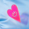 Electric Pink Acrylic Hanging Heart