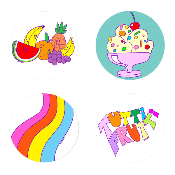 Scratch and Sniff Sticker Set of 16 - Tutti Frutti