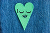 Seafoam Green Heart Patch